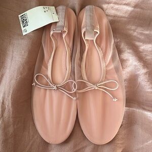 H&M Ballet Pink Mesh Flats